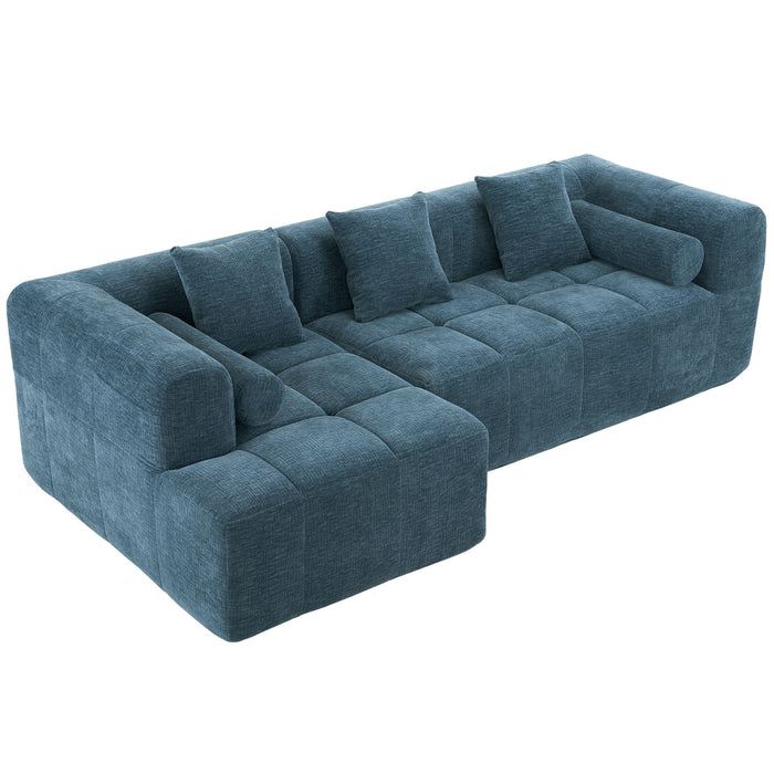 Sectional Free Combined Sofa With 2 Side Pockets