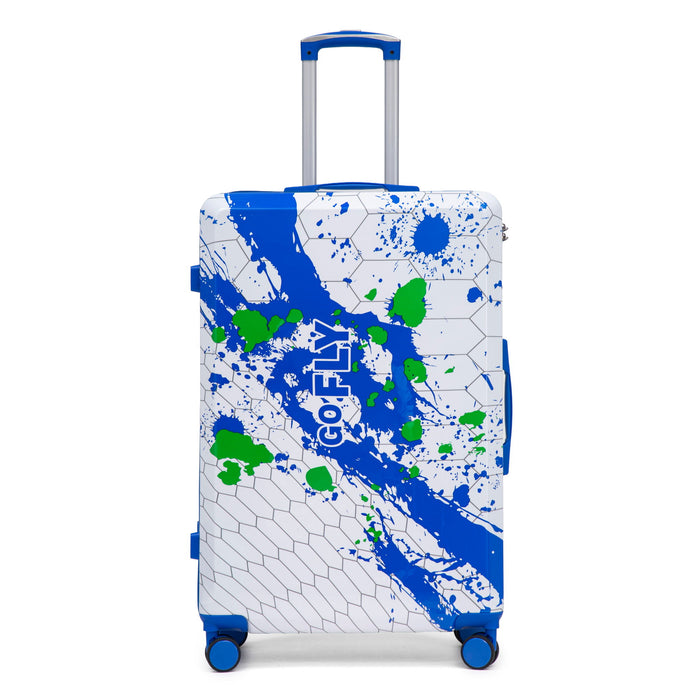 Luggage With Printed Pattern, Combination Lock