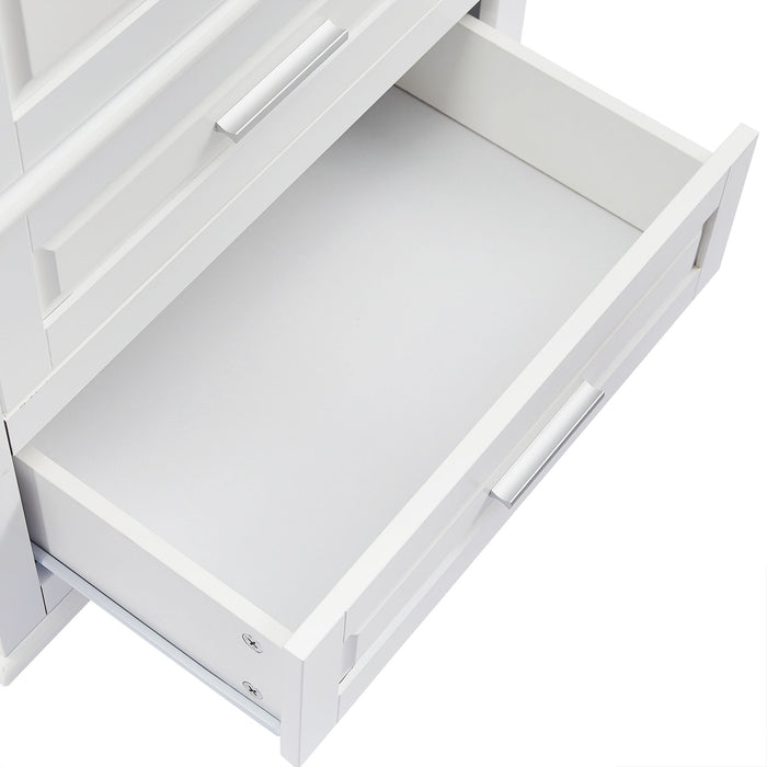 Tall Storage Cabinet With 3 Drawers For Bathroom