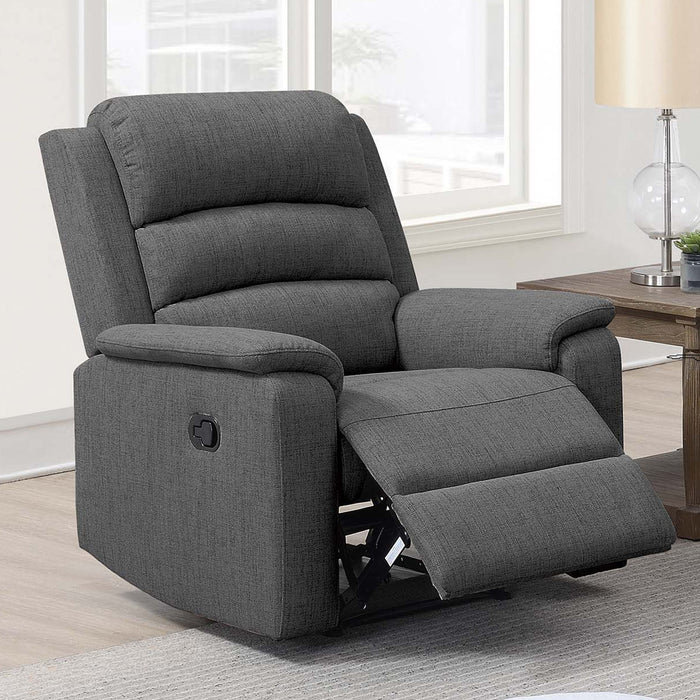 Modern Living Room Set With Manual Recliner