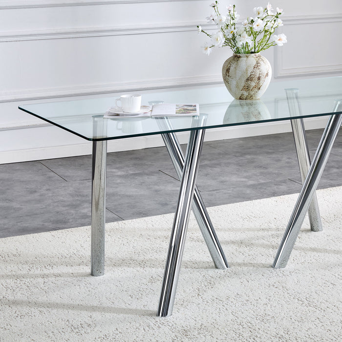 Dining Table With Transparent Surface