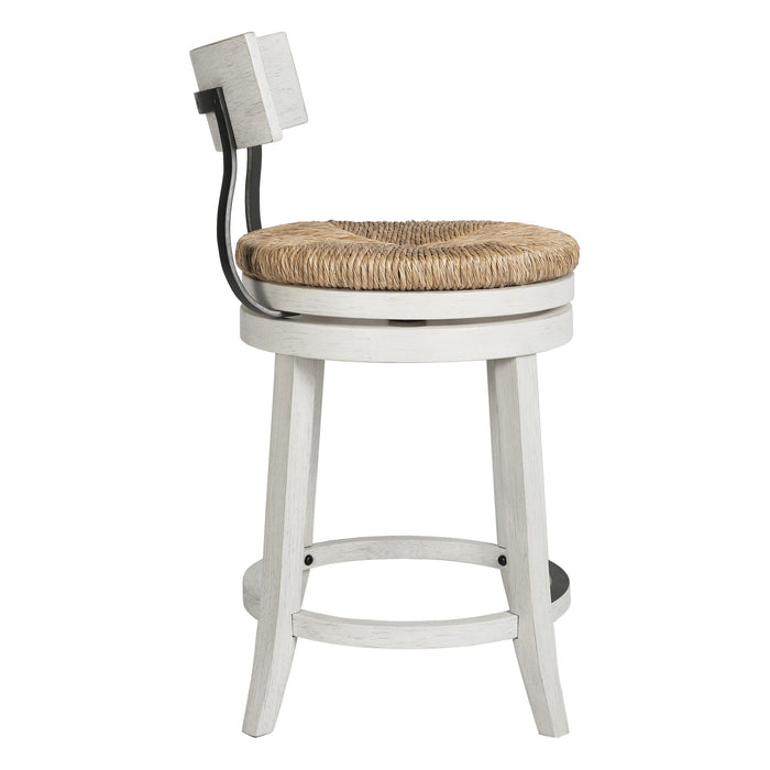 Stool With Natural Seagrass Seat