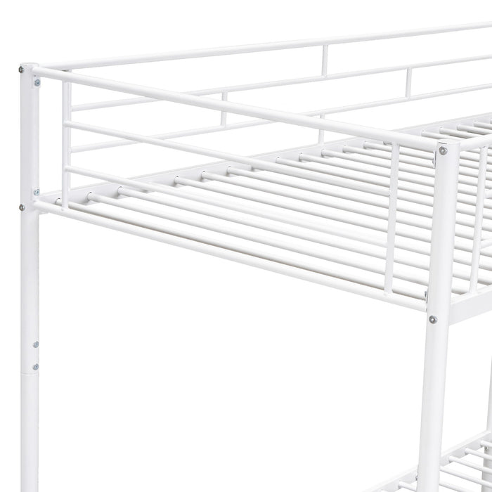 Metal Bunk Bed & Shelf And Guardrails