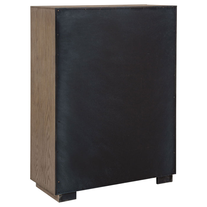 Gibbons Barley - 5 Drawer Bedroom Chest - Brown