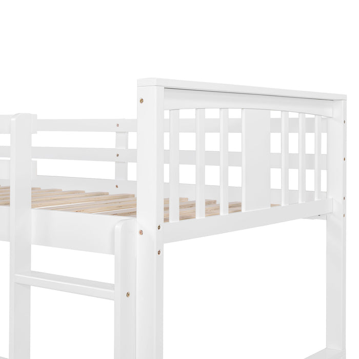 Bunk Bed With Convertible Ladder And Slide