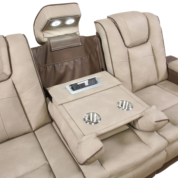 Bruno - Power Reclining Living Room Set With LED Lighting
