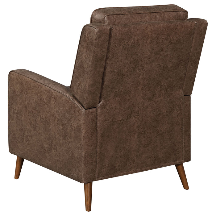 Davidson - Upholstered Tufted Push Back Recliner - Brown