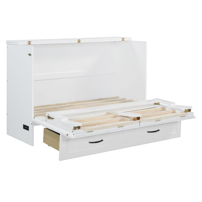 Murphy Bed With Large Drawers