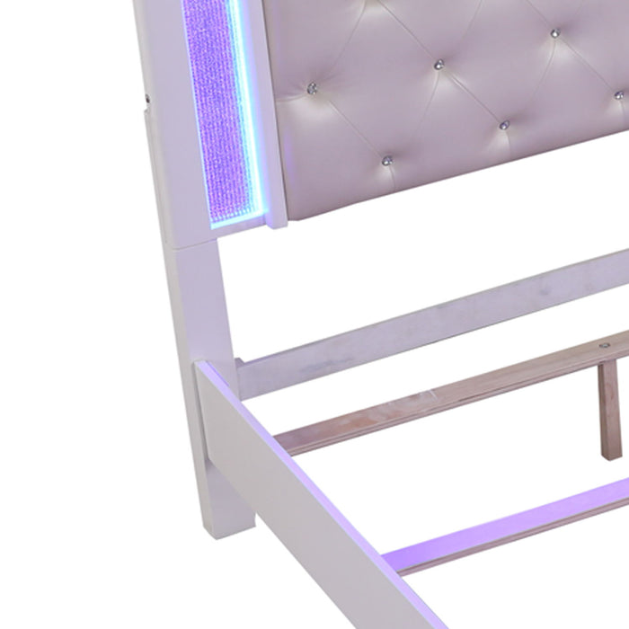 Opium - King Size Tufted Bed - White
