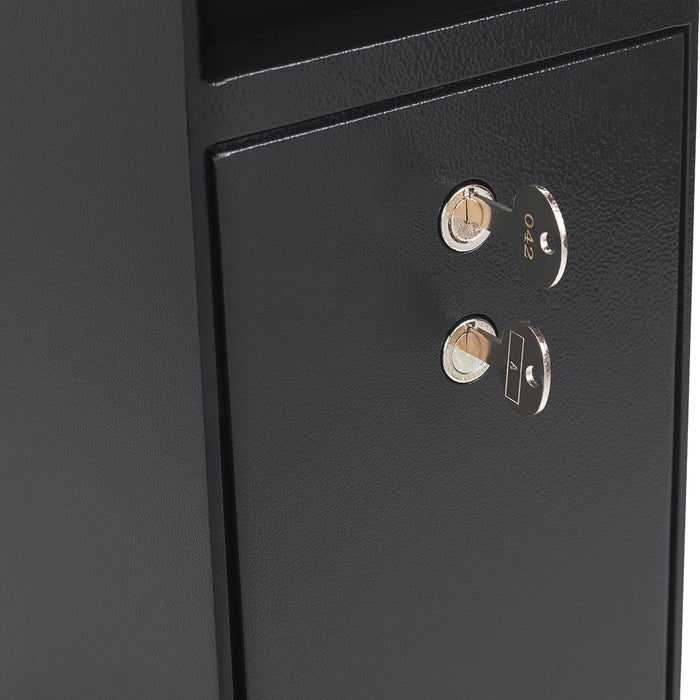 0 27 Cu Ft Dual Key Depository Safe - Black