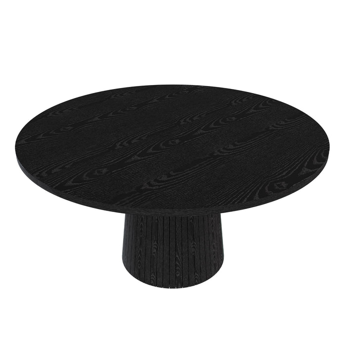 Round Dining Table With Strip Base