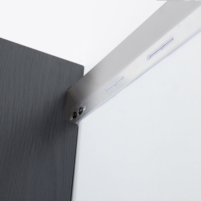 Astro Series - Metal Wall Mounted Base Drawer Storage Cabinet With Soft Closing Features - Metallic Gray