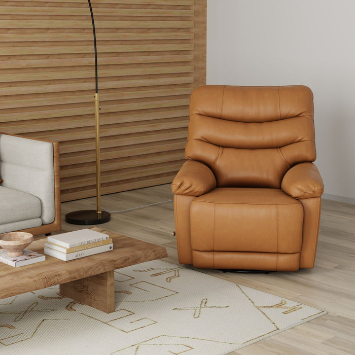 Oslo Antelope - Swivel Glider Recliner With Manual Footrest
