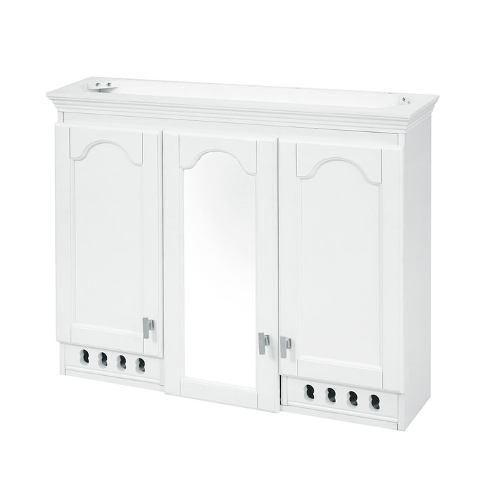 Wall Mount Mirror Cabinet With Adjustable Shelves, Soft Closing Hinges