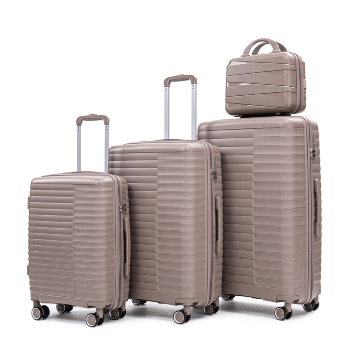 4 Piece Luggage Set, Combination Lock