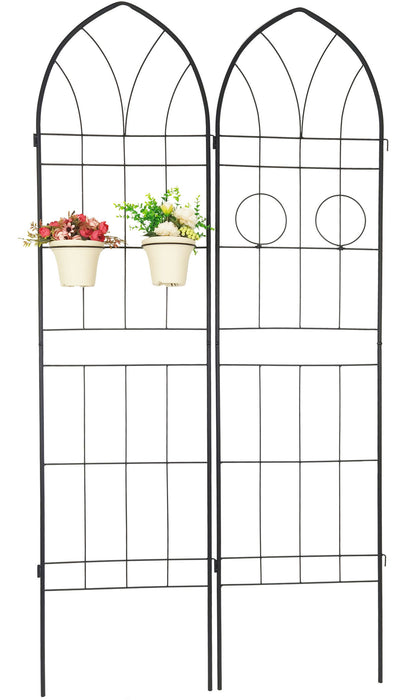 Metal Garden Trellis Rustproof Trellis For Climbing Plant, Outdoor Flower Support
