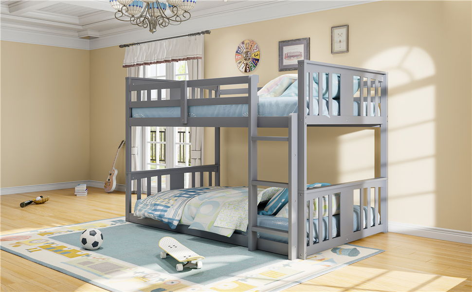 Solid Construction Bunk Bed & Ladder