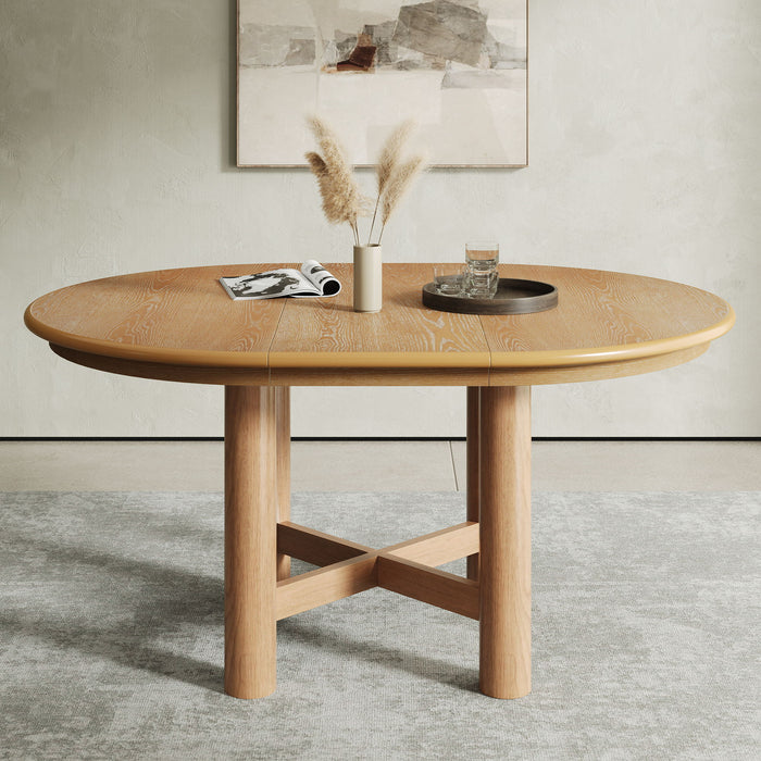 Extendable Oval Dining Table With Leaf