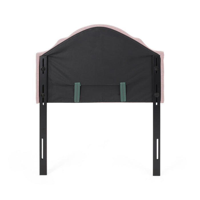 Flanner - Contemporary Fabric Upholstered Twin Headboard - Blush