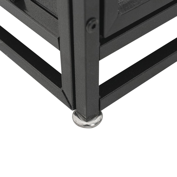 Extra Large Heavy Duty Dog Crate With Removable Pans For Dogs - Black
