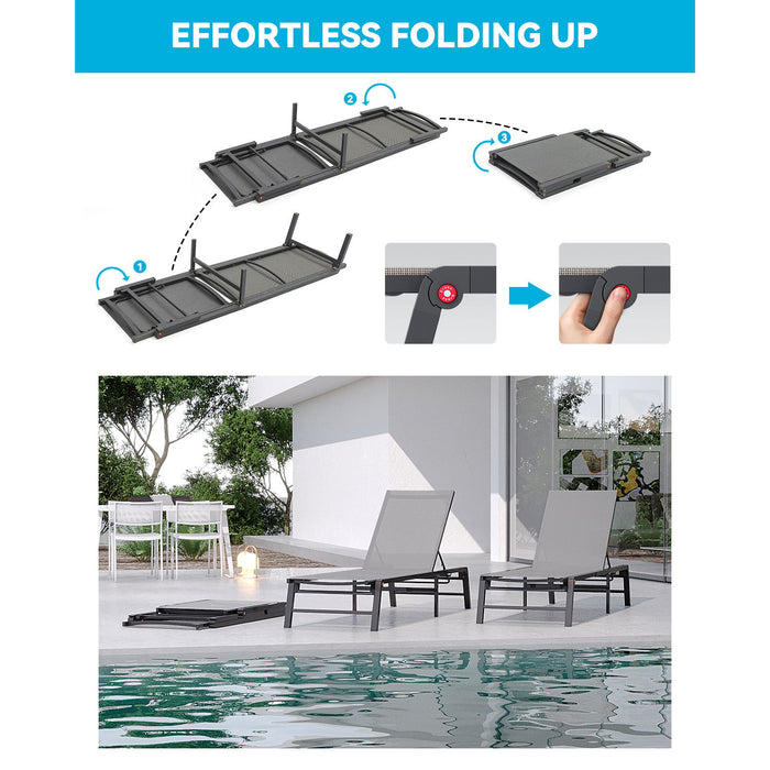 Chaise Lounge Outdoor (Set of 2)