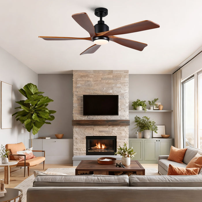 American Farmhouse Ceiling Fan With Light Quiet DC Motor