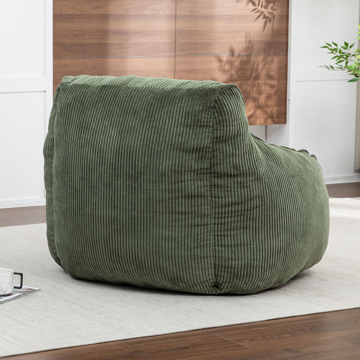 Comfy Bean Bag Chair With Filler, Fluffy And Cozy Seating