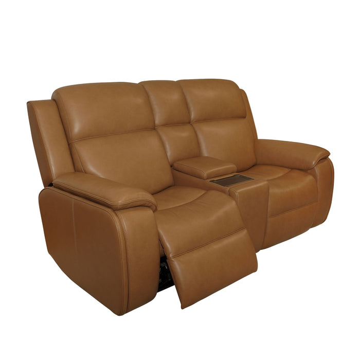 Ziggy - Power Reclining Loveseat With Console, Power Headrest, Lumbar, Heat & Massage