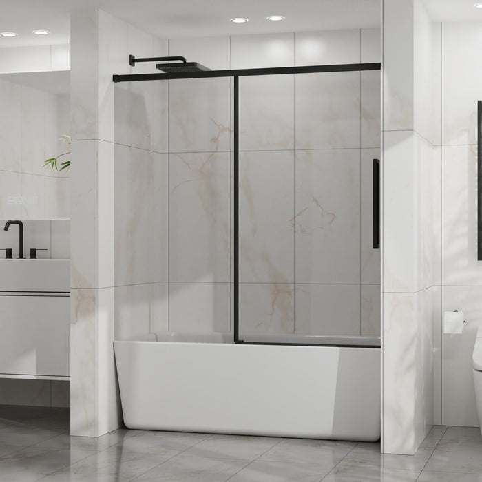 Semi Frameless Tub Sliding Shower Door