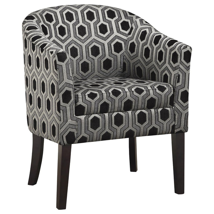 Barrel Back Accent Chair - Gray