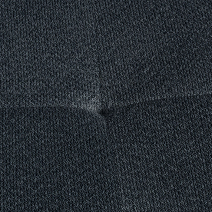 Modern L Shaped Fabric Sectional Sofa With Tufted Detail - Charcoal