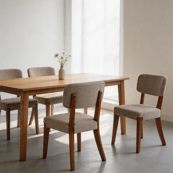Contemporary Armless Dining Chairs (Set of 2)