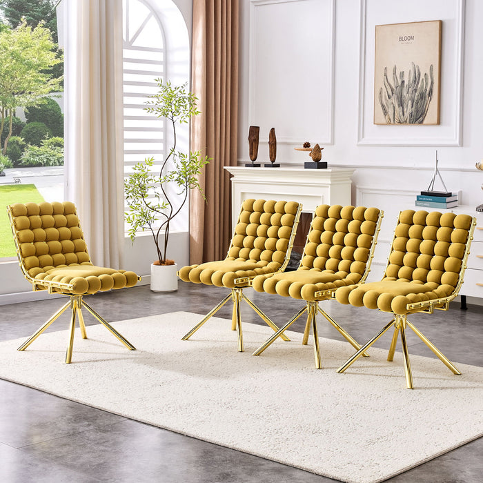 Puffy Bubble, Ball Chain Dining Chairs For Dining Room (Set of 2)