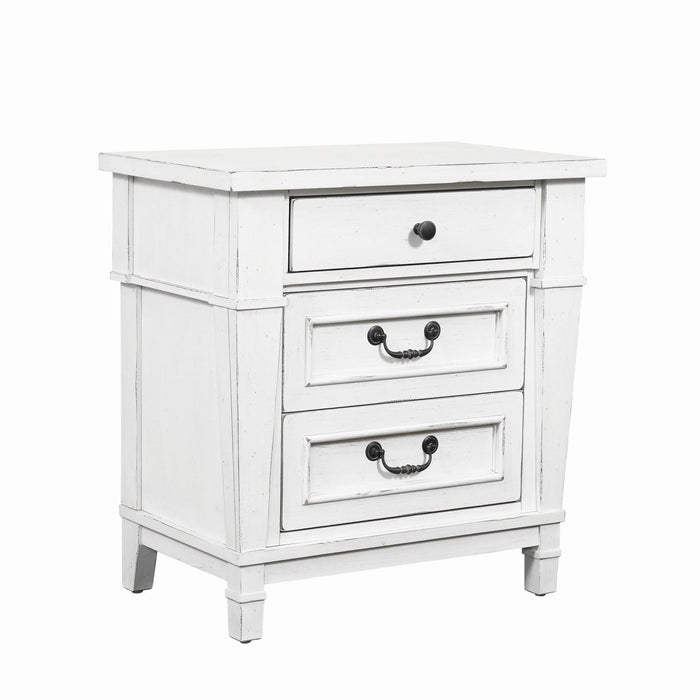Stoney Creek - 3 Drawer Nightstand - White