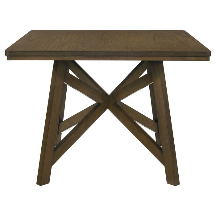 Maxine - Square Counter Height Dining Table - Brown
