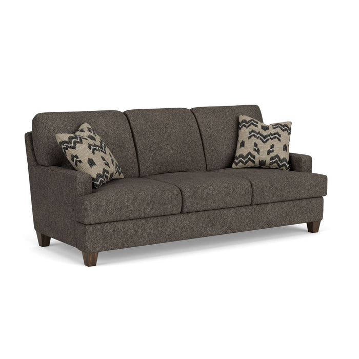 Moxy - Fabric Sofa, T-Shaped Seat Cushion, Straight Track Arms