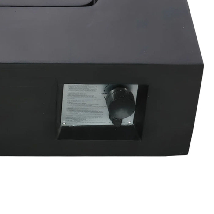 Reinforced Propane & Gas Fire Pit Table - Charcoal