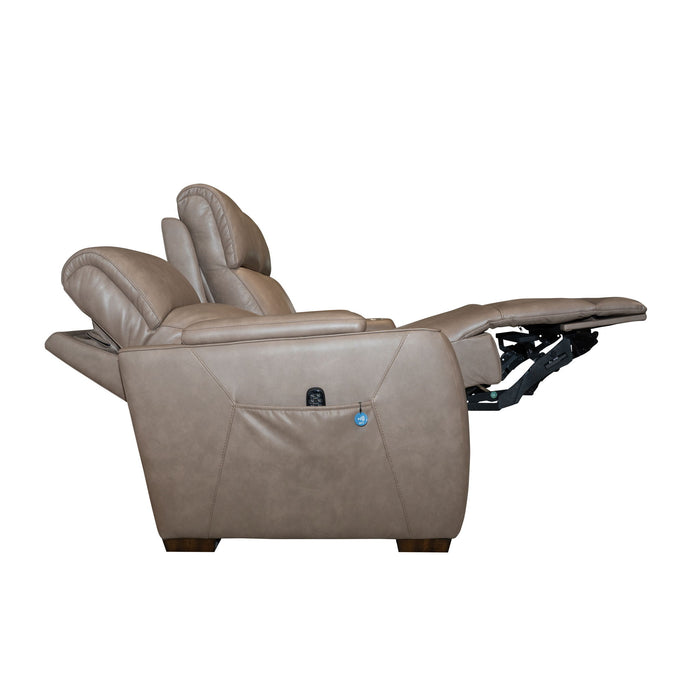Vibe - Power Reclining Sofa With Console, Power Headrest, Lumbar, Heat, Massage & Pulse
