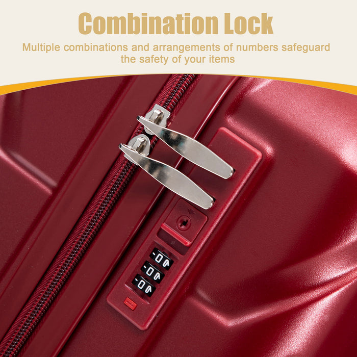 Hard Shell Travel Luggage With Scratch Resistant Surface