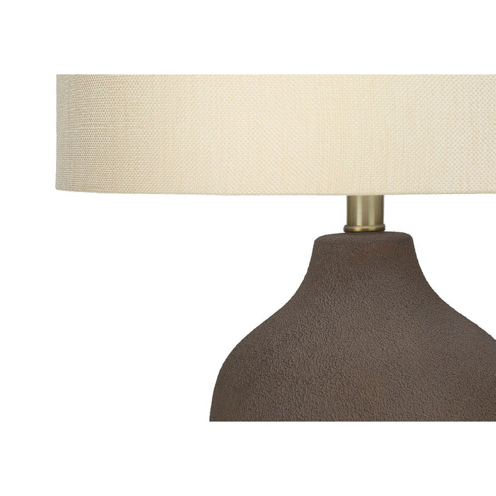 Lighting, Table Lamp, Ceramic, Resin, Contemporary - Gray