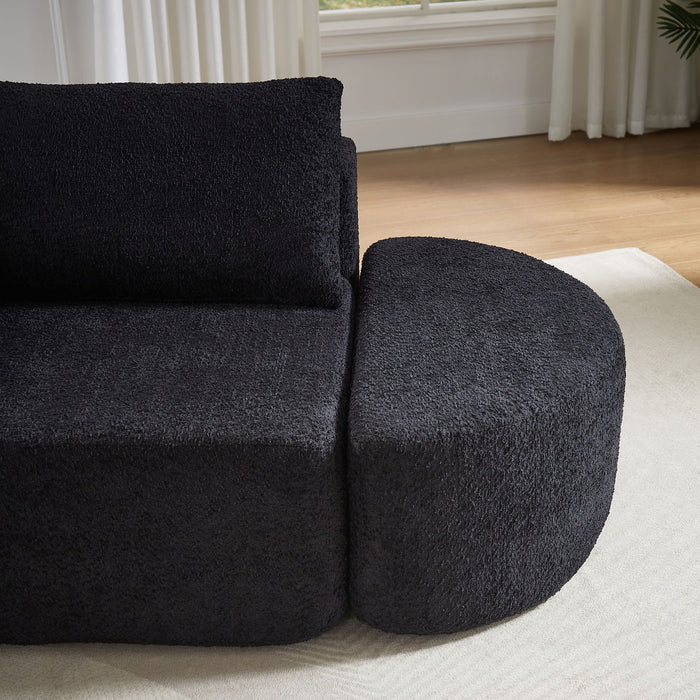 V - Shaped Modular Sofa Set With 3 Pillow