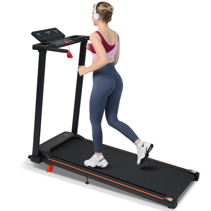 Treadmill With 8% Incline, Portable Treadmills For Home - Black