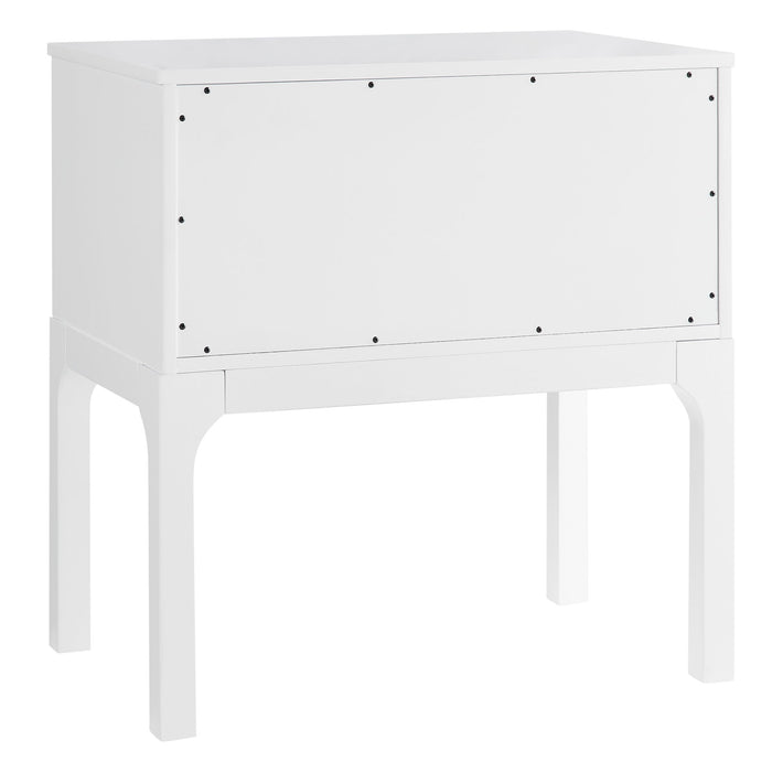 Alonso - 2 Drawer Nightstand - White