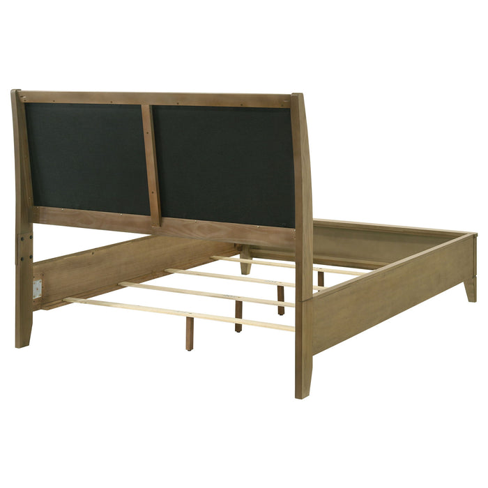 Menlo - Queen Upholstered Panel Bed - Natural