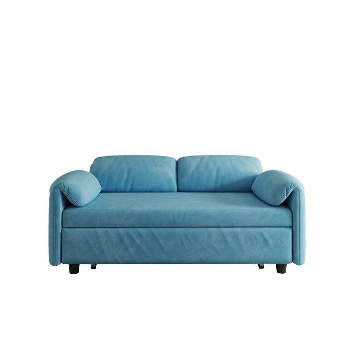 Sofa, Dual Purpose Lounge With Retractable Queen Size Bed