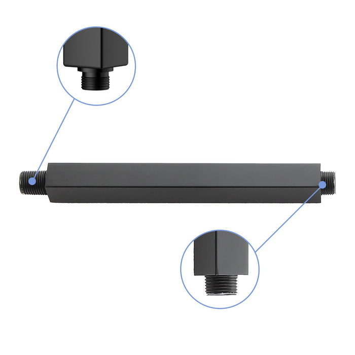 Premium 8" Ceiling Mounted Shower Arm With Flange