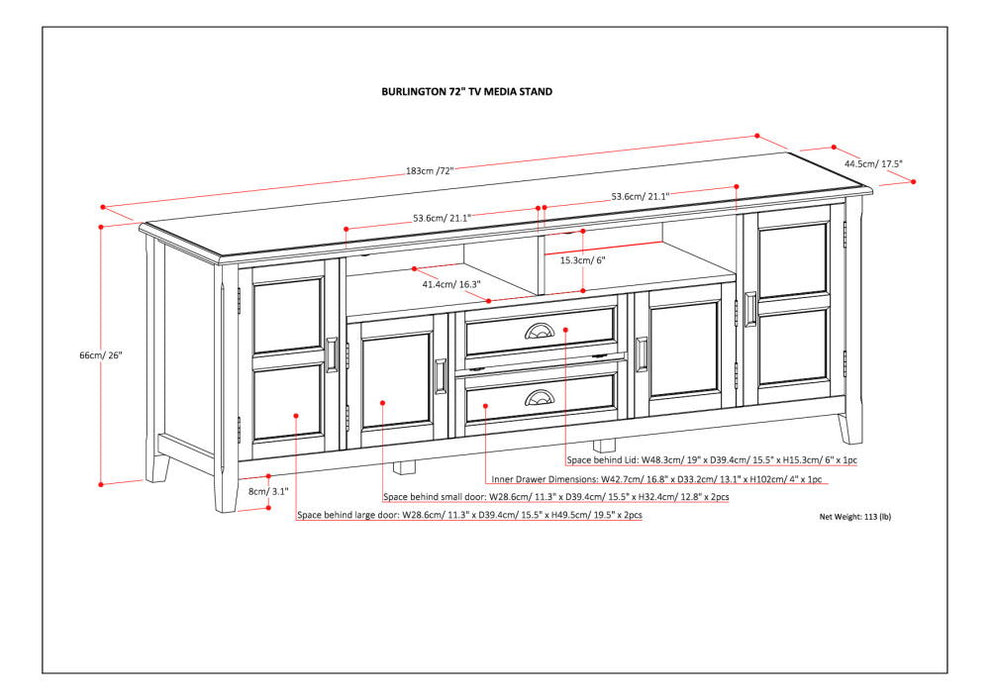 Burlington - TV Media Stand