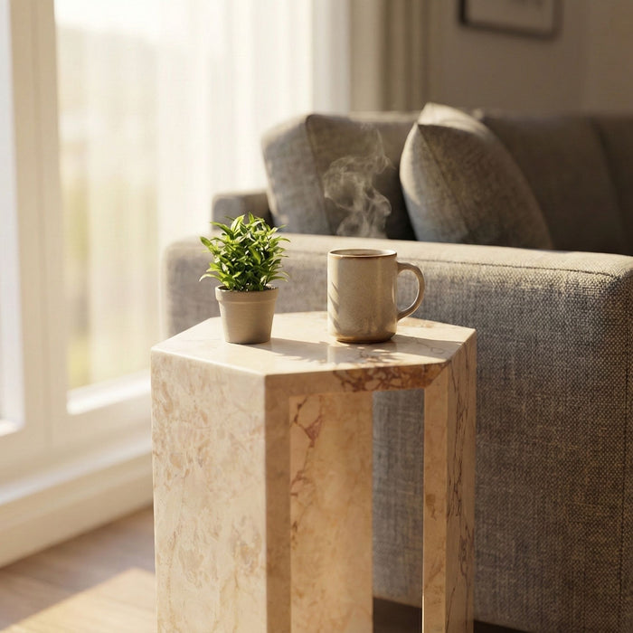 Modern Minimalist Hexagon Side Table