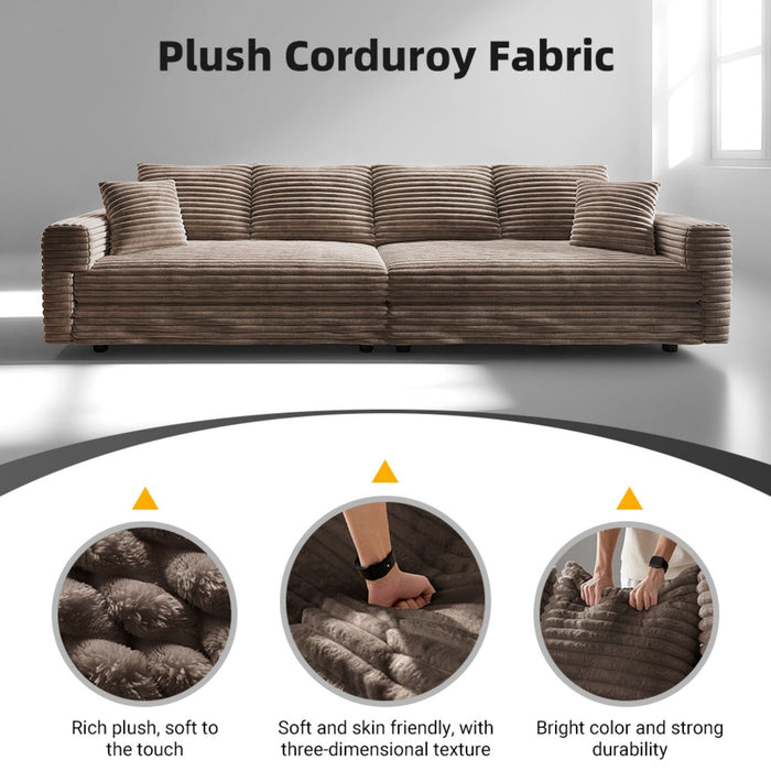 Modern Comfy Upholstered Sofa Cloud Couch & Deep Seat Couches