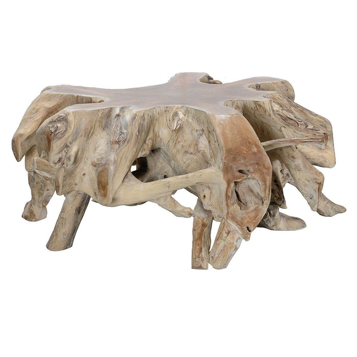 Cypress - Root Coffee Table - Natural White Wash
